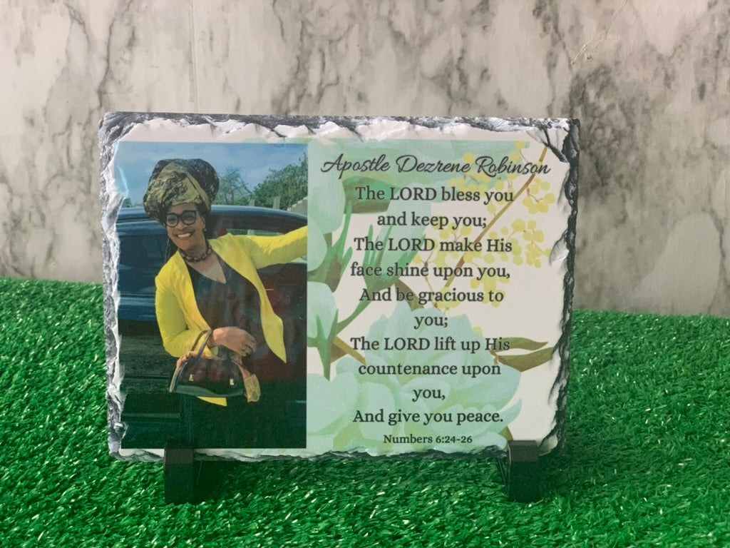 Custom Slate Photo Plaque