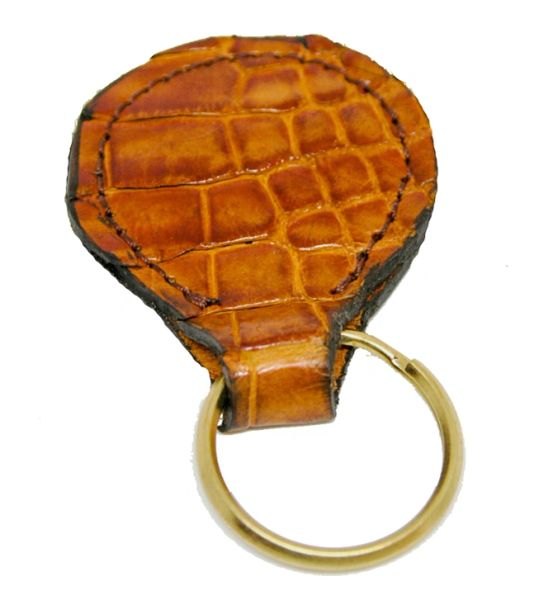 ALLIGATOR KEY RING REAL FLORIDA ALLIGATOR SKIN ON BOTH SIDE DOUBLED AND SEWED
