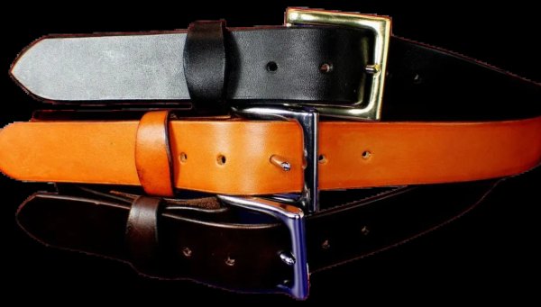 BELT Hand Crafted Herman Oak English Bridle Leather 1 1/4" &1 1/2' three colors