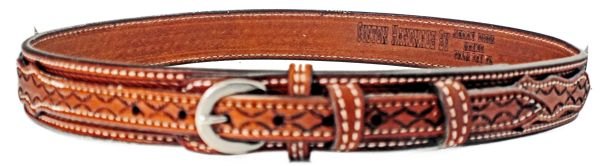 Leather Ranger Belt Men's or women's Ranger Custom Handmade Western Basket Weaved Herman Oak Leather 1 1/2OR 1 3/4 WIDE