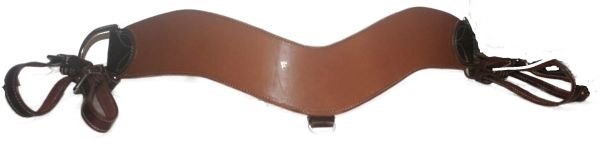 BREAST COLLAR CUSTOM HAND CRAFTED 4" SHAPED STEER ROPERS LIGHT OILED
