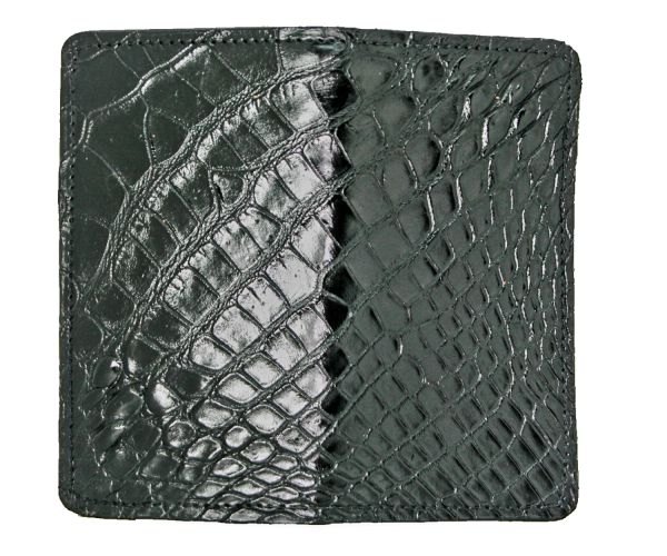 CheckBook Cover Real Alligator and Kangaroo or Sharkskin and Kangaroo