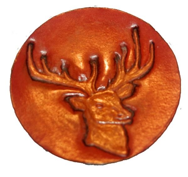 COASTERS LEATHER WITH DEERHEAD AND FULLY SEWED 4 OR6 EACH