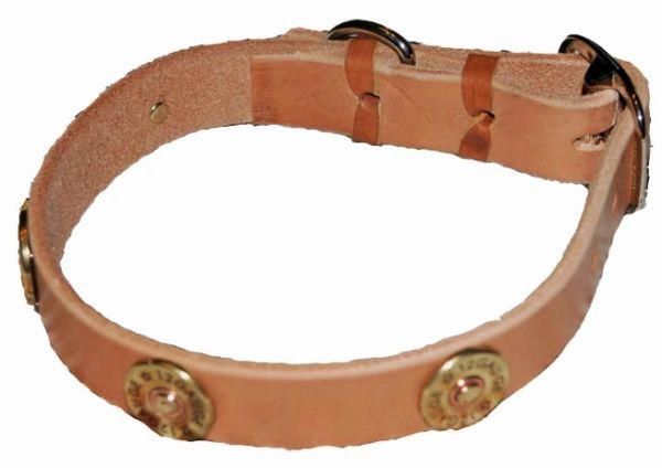 COLLARS DOG HARNESS LEATHER WITH SHOTGUN SHELLS DC50820 UNISEX