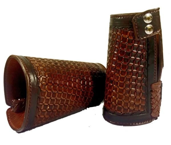 COWBOY CUFF CUSTOM HANDMADE WESTERN 3 COLORS STAINLESS STEAL FASTiNERS