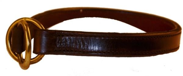 DOG CHOKE COLLARS ULTIMATE HARNESS LEATHER3/4to11/4 WIDE DOUBLE LATIGO BACKING