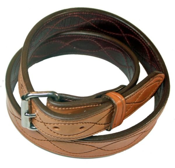 GUN BELT THE ULTIMATE CUSTOM HAND MADE 11/4" to 2" WIDE 16 TO 17 OZ THICK DOUBLED AND STICHED FIG 8