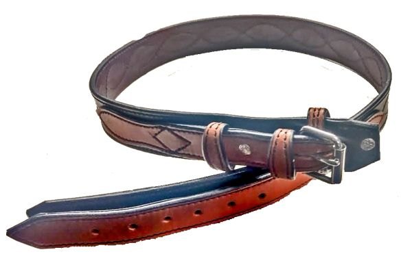GUN BELTS custom hand crafted RANGER 11/2"-13/4"-2" doubled and diamond stitched