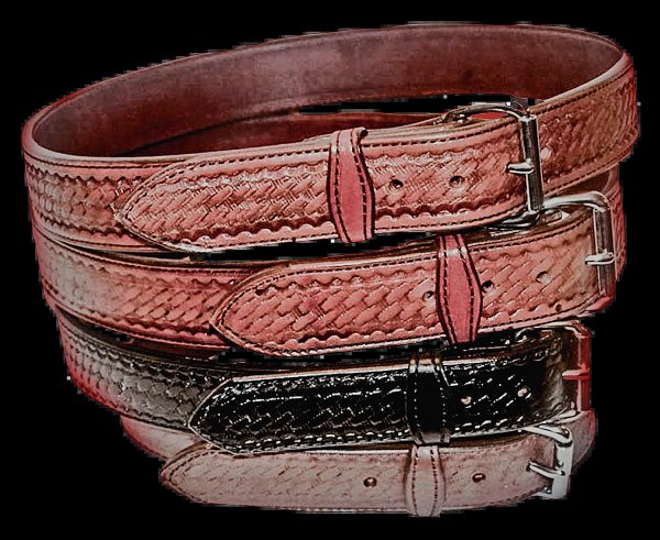 GUN BELTS Custom handcrafted 1 1/2-2" doubled and stitched Three colors
