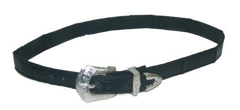 HAT BAND 1/2" WESTERN COWBOY CUSTOM HANDMADE ALLIGATOR WITH SILVER BUCKEL SET