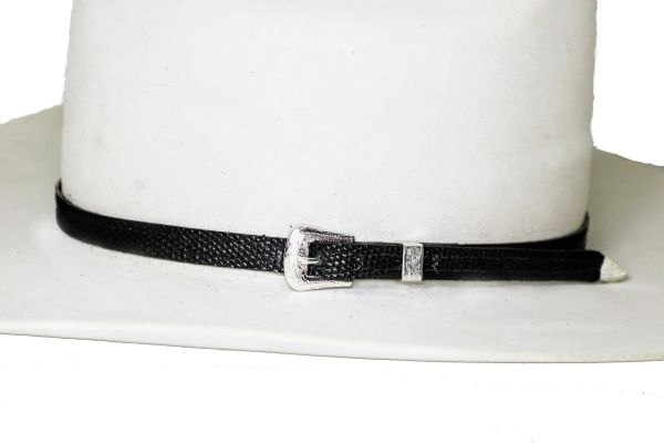 Hat Band Lizard in two colors 3/8x28 Kangaroo lined
