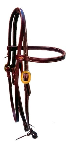 HEADSTALL BROWBAND 5/8 DOUBLE LATIGO