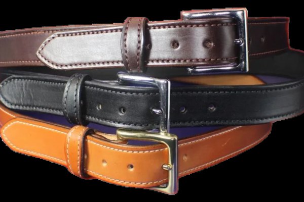 MEN'S LEATHER BELT, HAND CRAFTED, Herman Oak English Bridle leather in three colors