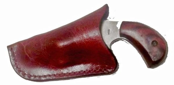 POCKET HOLSTER MADE FROM REAL WATER BUFFALO FOR NAA 22 MAGNUM HALF HOSTER