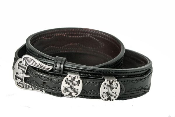 Ranger Gun Belt with stainless steel buckle and two keepers