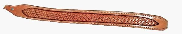 RIFLE SLING CUSTOM HAND CRAFTED WITH BASKET WEAVED DESIGN IN BROWN, BLACK OR TAN