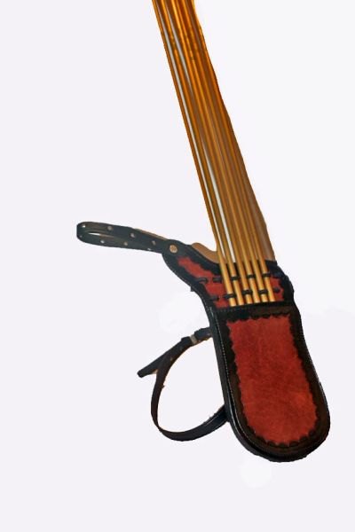 QUIVER CUSTOM HANDMADE LEATHER RIGHT OR LEFT SIDE GREAT FOR MOUNTED ARCHERY