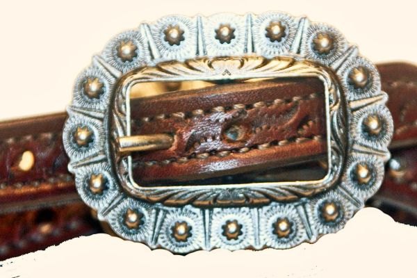SPUR STRAPS WOMENS ENGLISH BRIDLE LEATHER 4 COLORS OVAL BUCKLES AND SPOTS