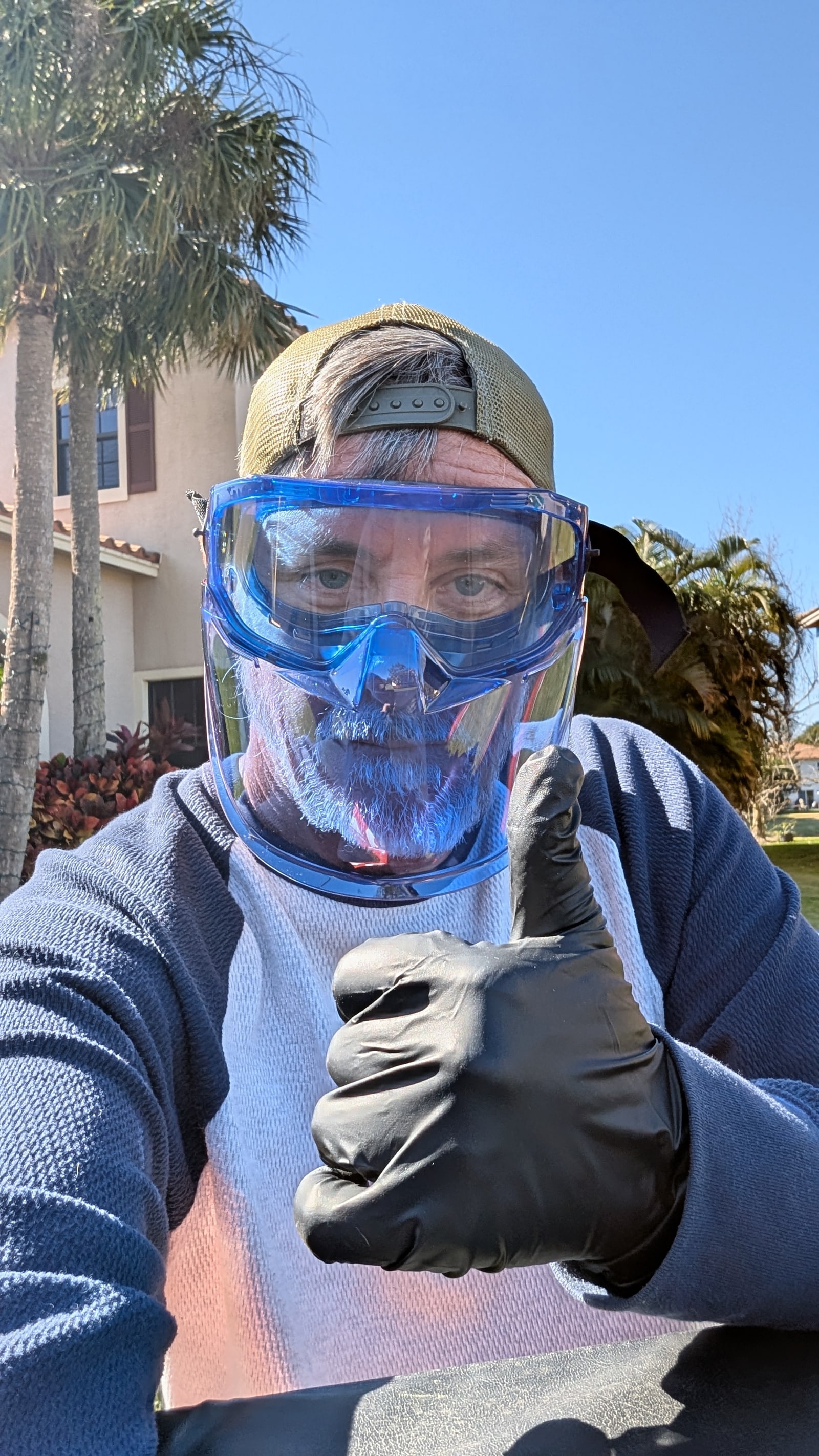 Peyton’s Pest Prevention technician preparing for a home inspection