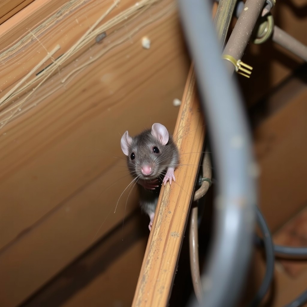 Roof rat near a Florida attic access