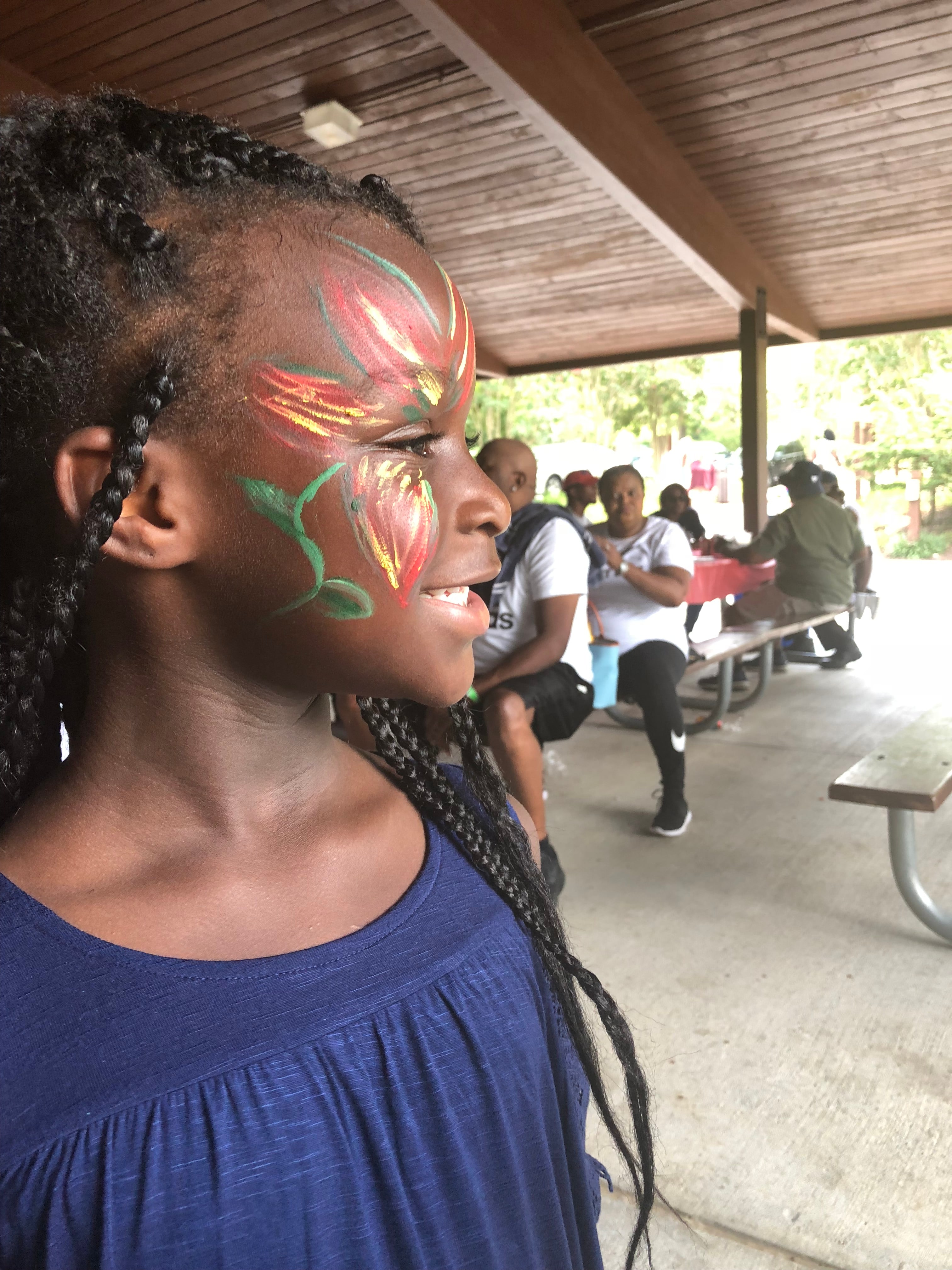 Whimsical Face Art by Desiree Tatum