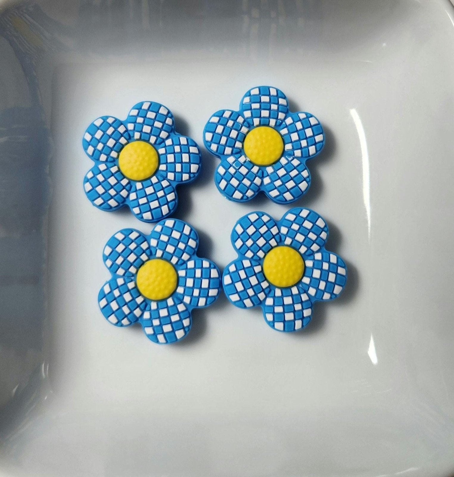 Flower Silicone focal beads, photo 4