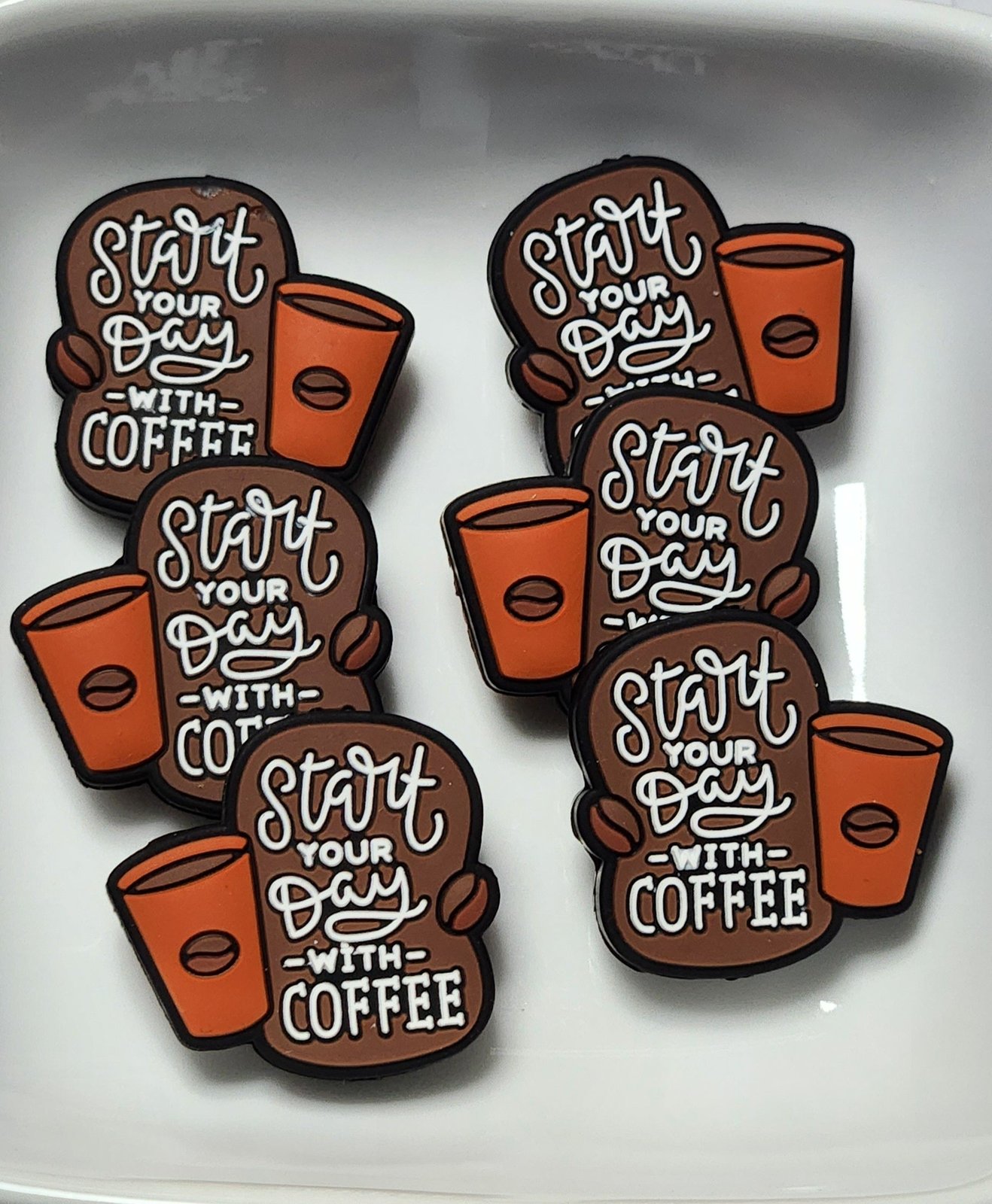 Start your Day Silicone focal bead