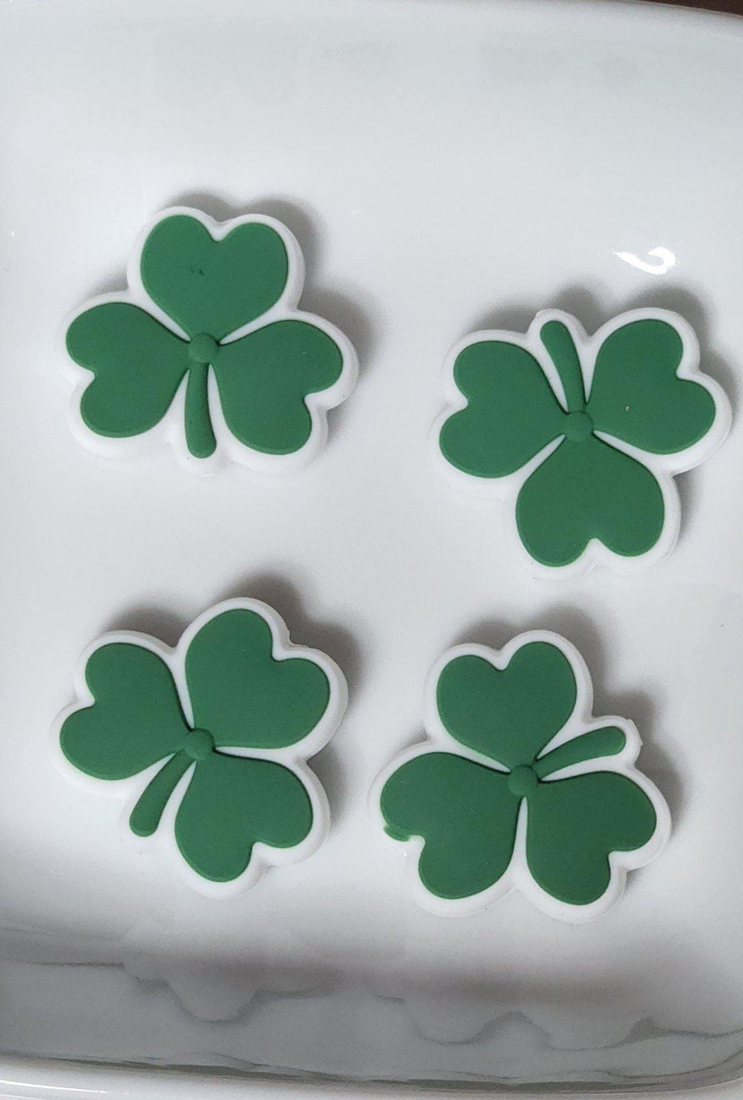 St Patrick's Day Themed Silicone focal beads