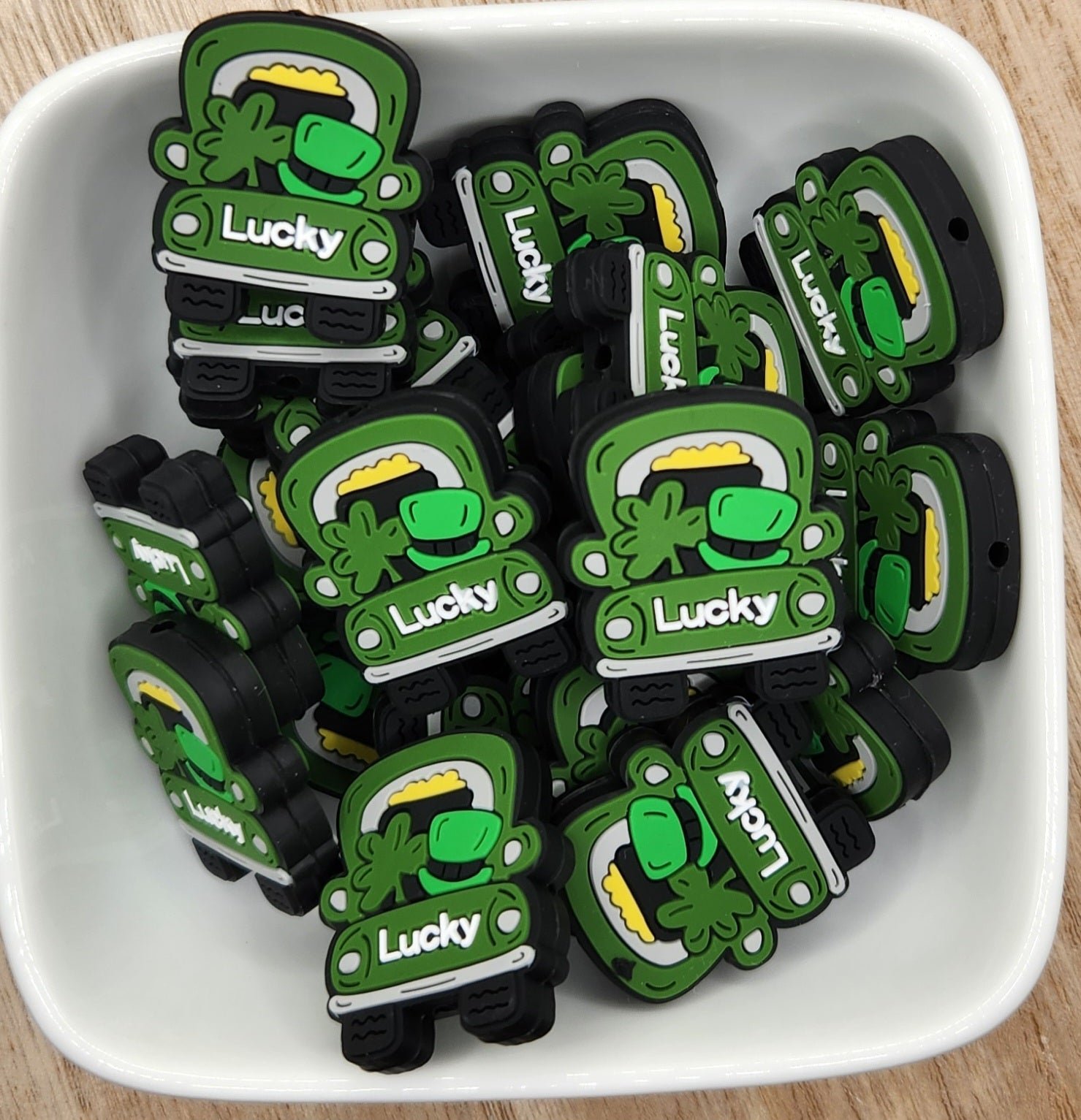 St Patrick's Day Themed Silicone focal beads, photo 4