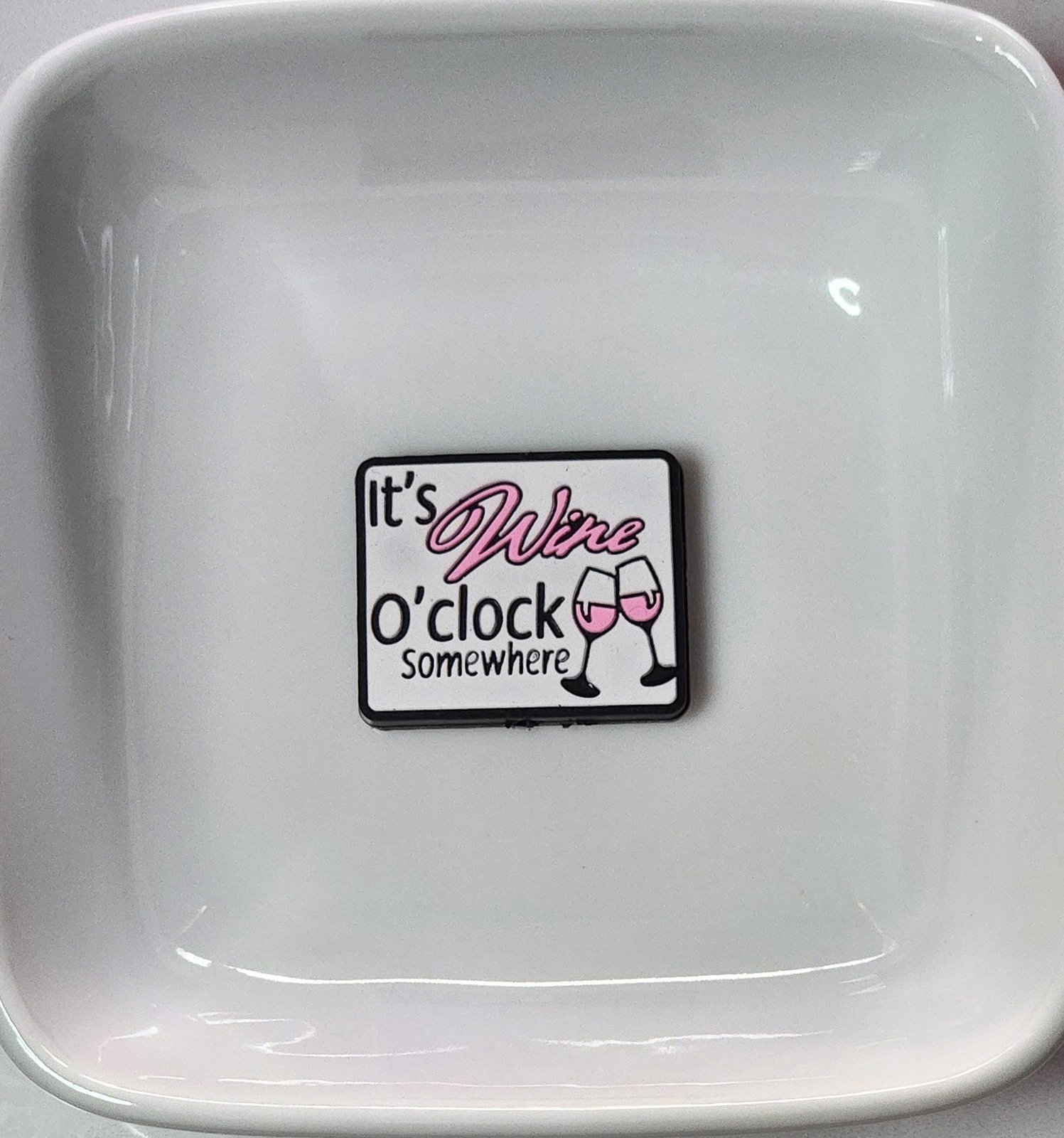 Wine O'Clock Silicone focal beads