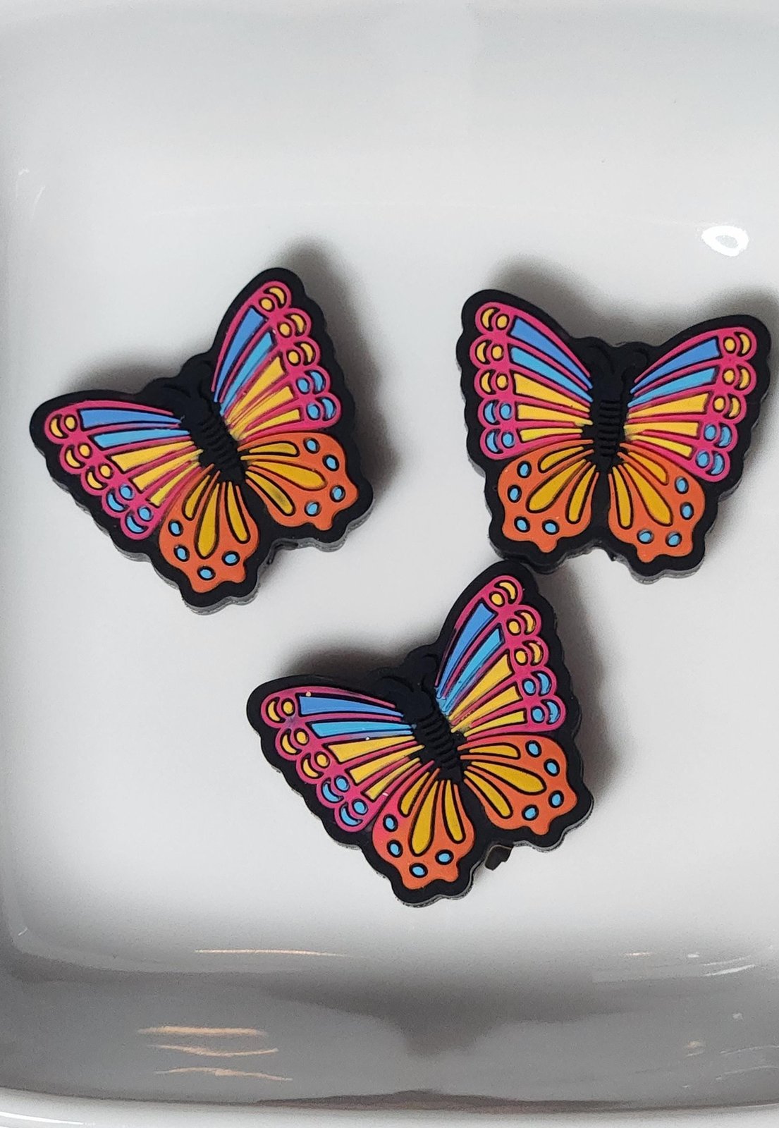 Butterfly Silicone focal beads, photo 4