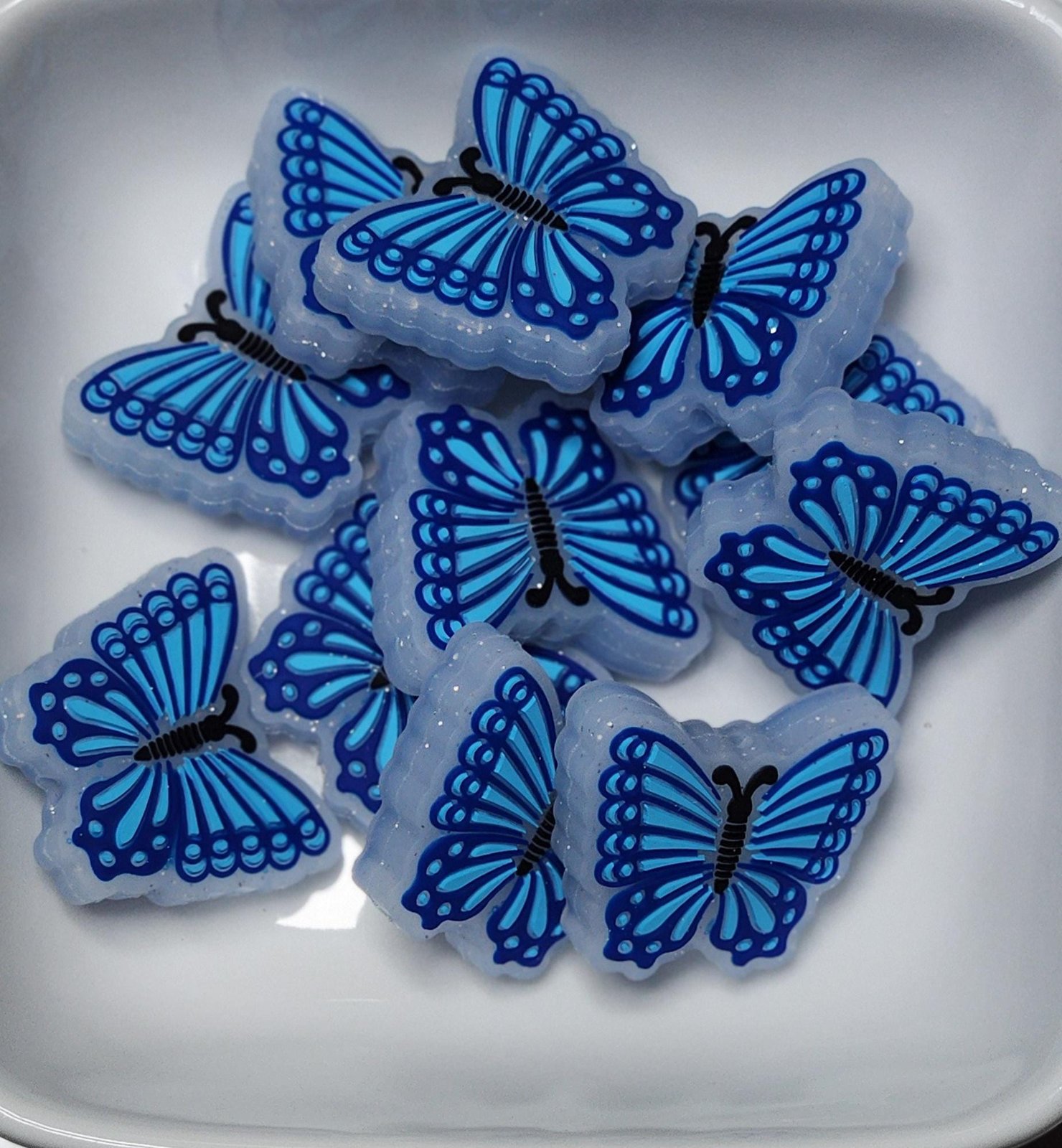 Butterfly Silicone focal beads, photo 5