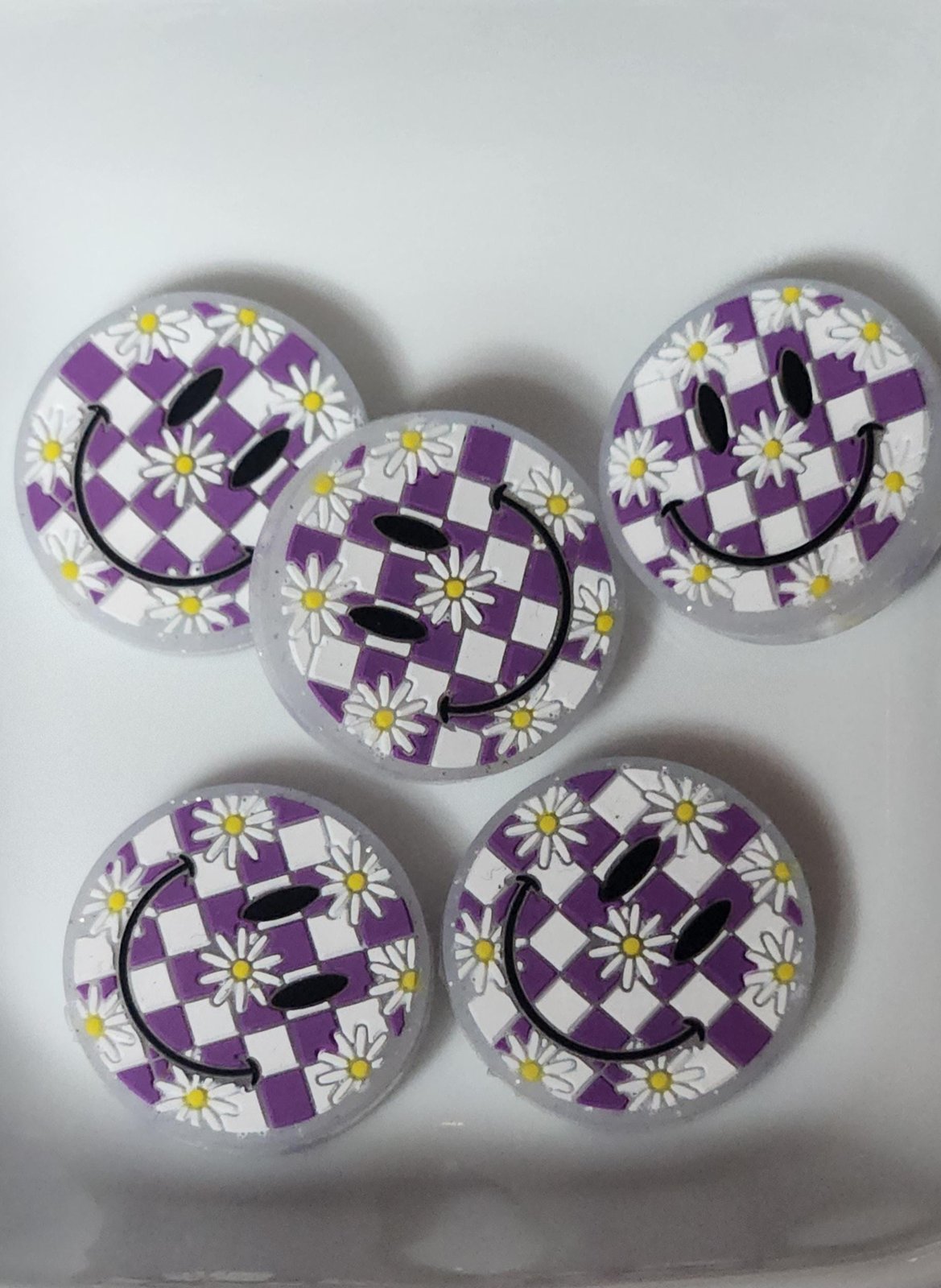 Smiley Silicone focal beads, photo 2