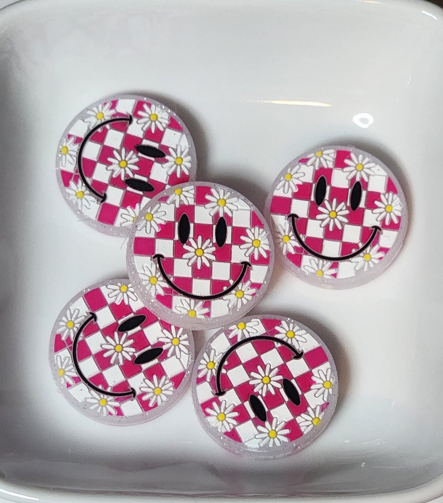 Smiley Silicone focal beads, photo 4