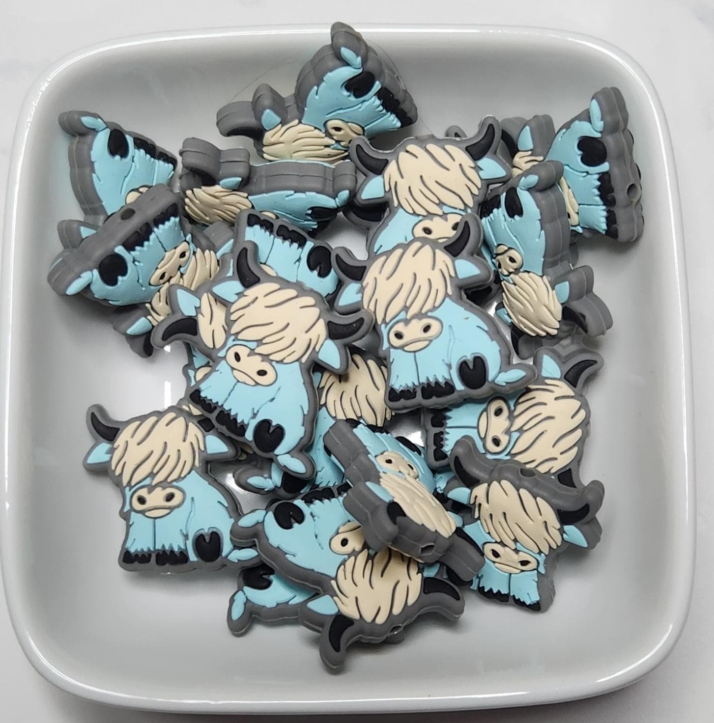 Highland Cow Silicone focal beads, photo 3