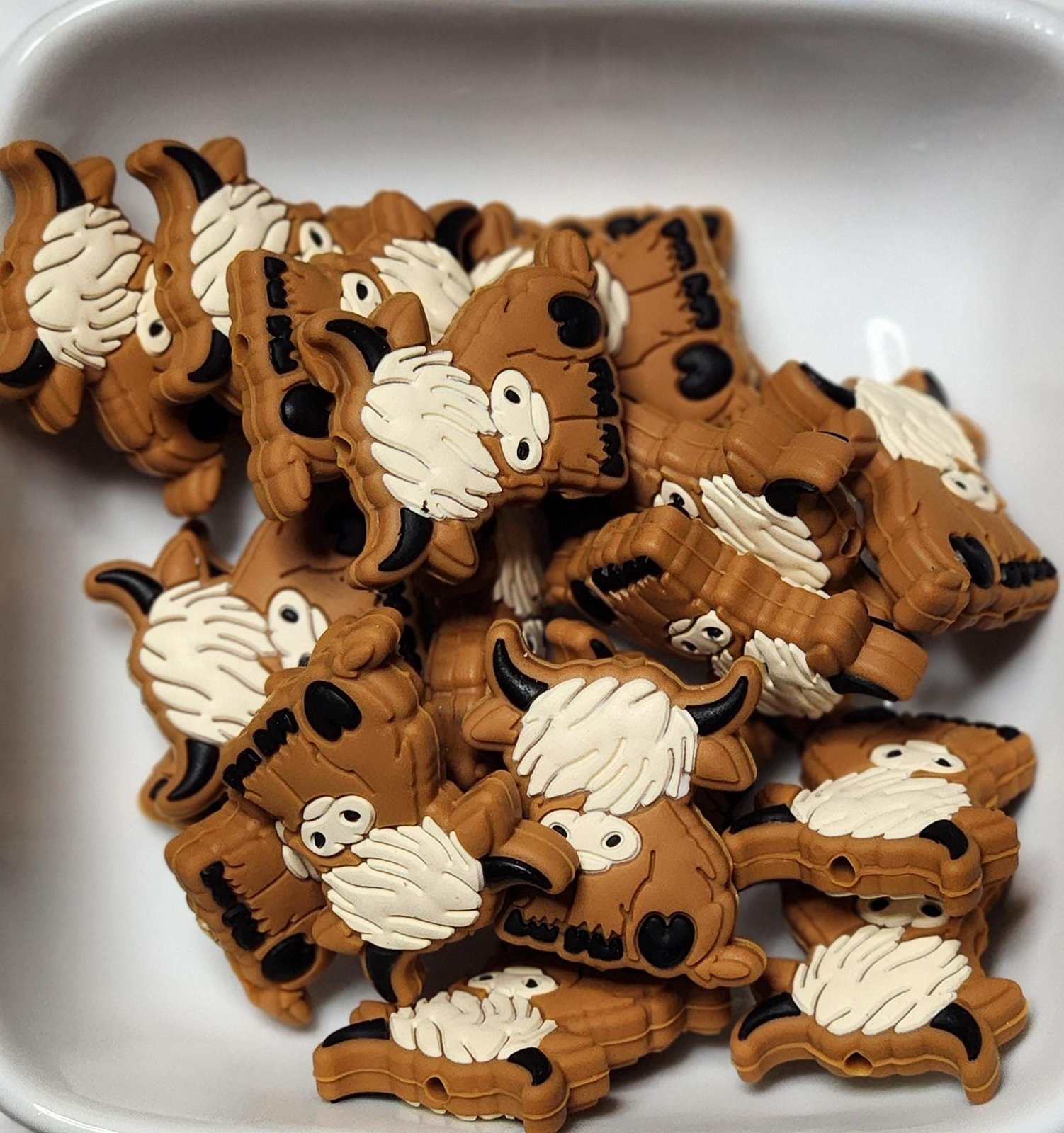 Highland Cow Silicone focal beads, photo 4
