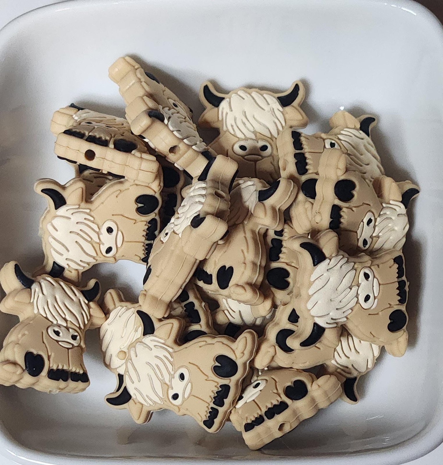 Highland Cow Silicone focal beads, photo 6