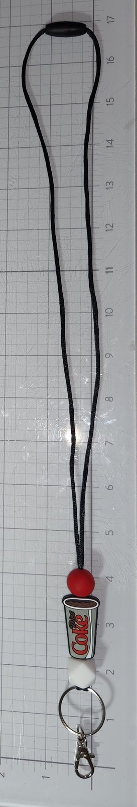 Diet Cola silicone beaded lanyard, photo 2