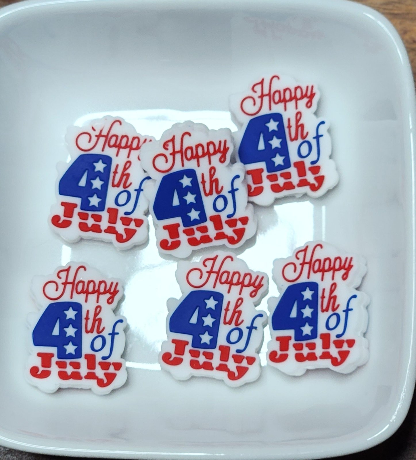 Patriotic Themed Silicone focal beads, photo 5