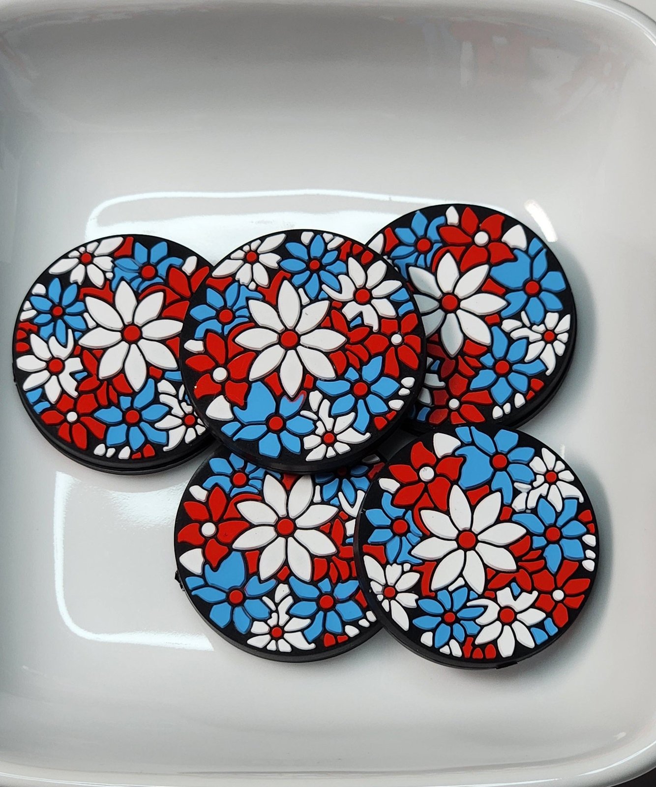 Patriotic Themed Silicone focal beads, photo 6