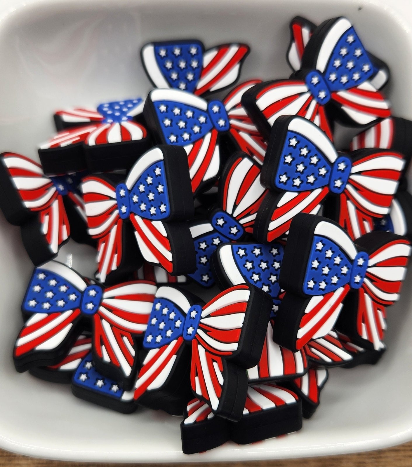 Patriotic Themed Silicone focal beads, photo 8