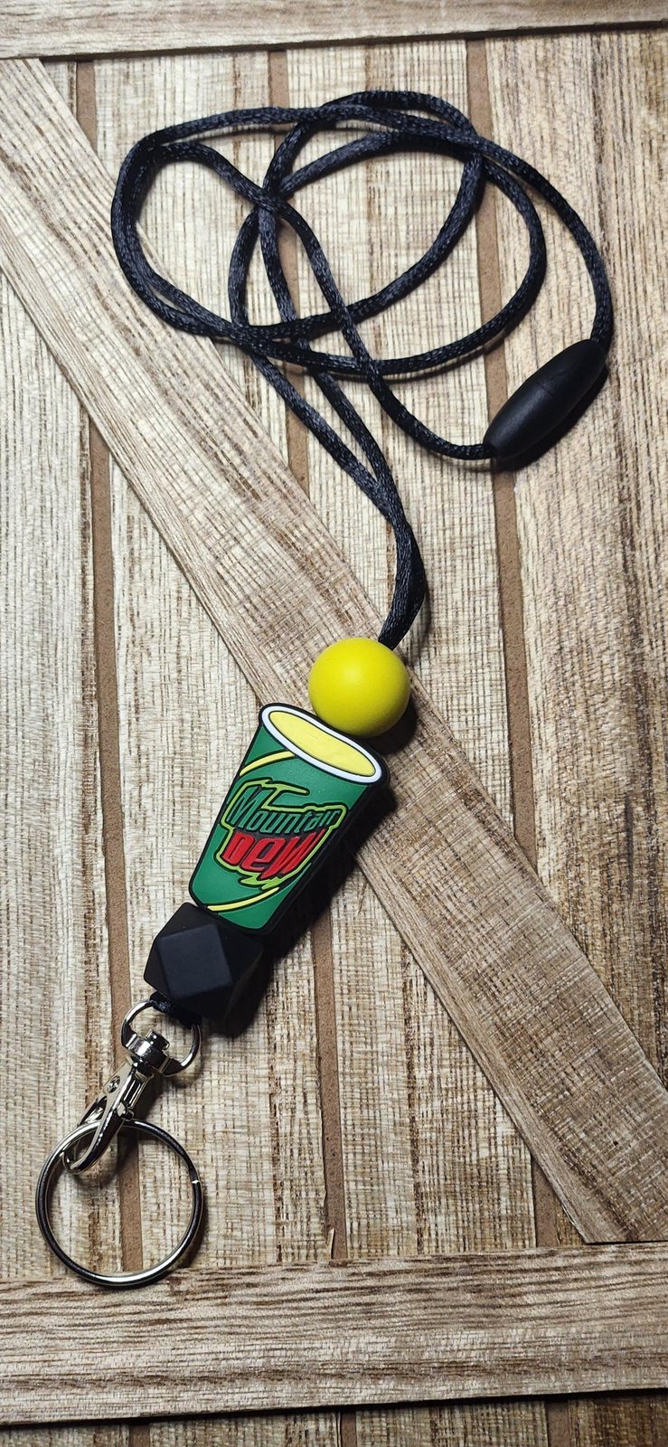 Mt Dew silicone beaded lanyard, photo 2