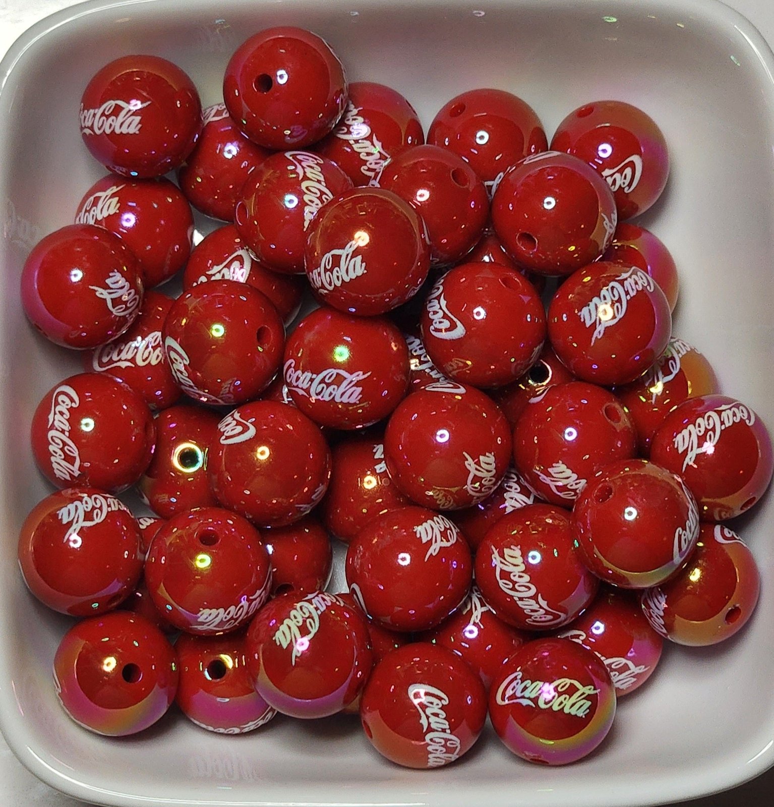 16 mm Acrylic Soda Beads 10 pack