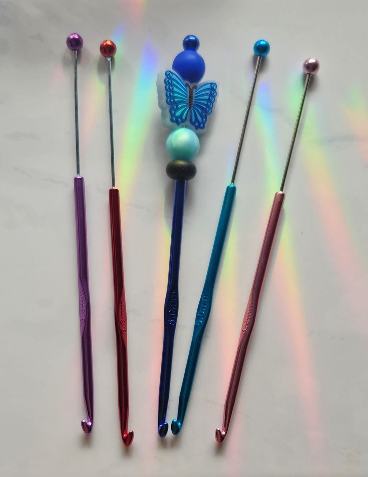 Beadable crochet hooks
