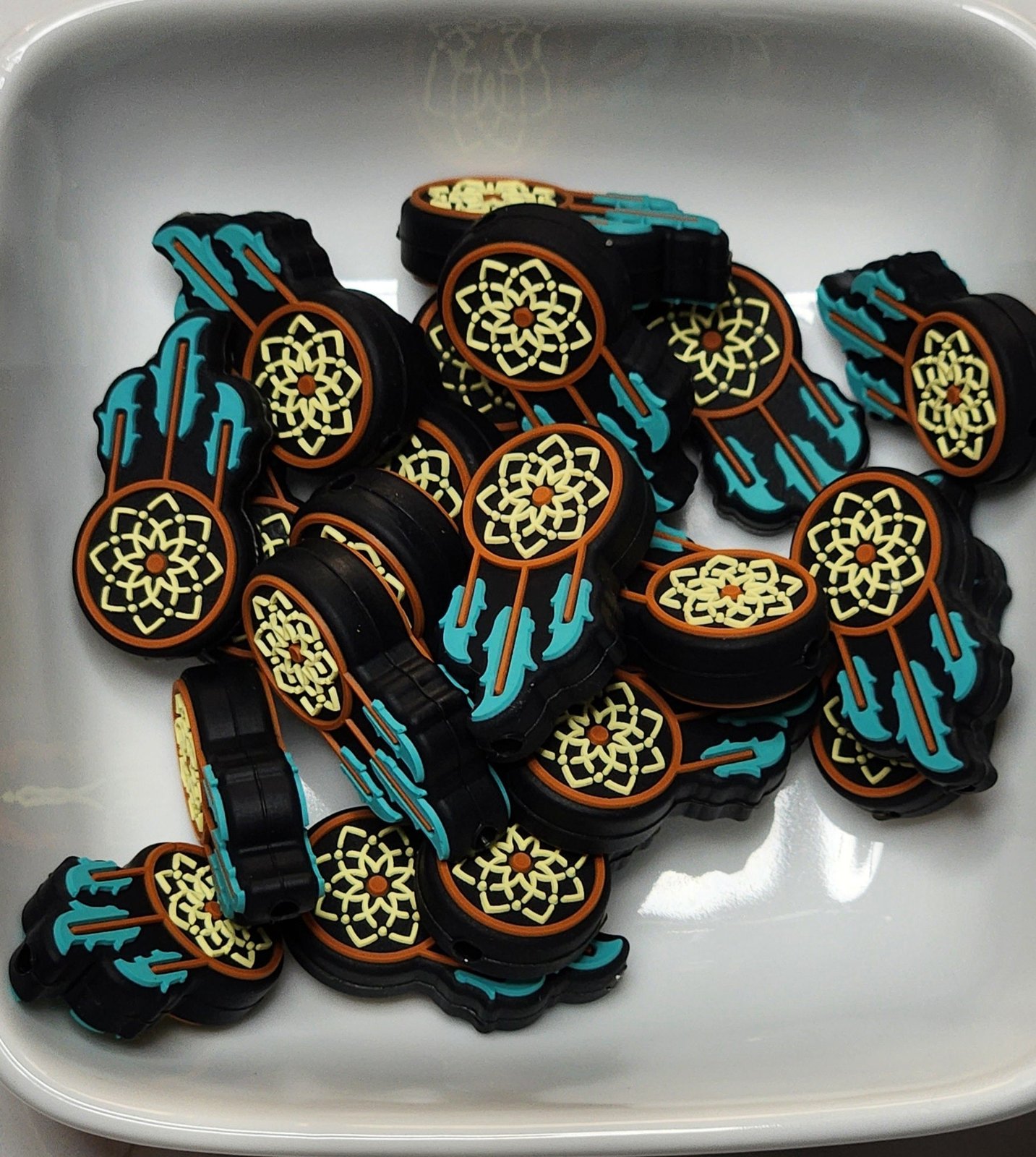 Dream Catcher silicone focal bead, photo 2