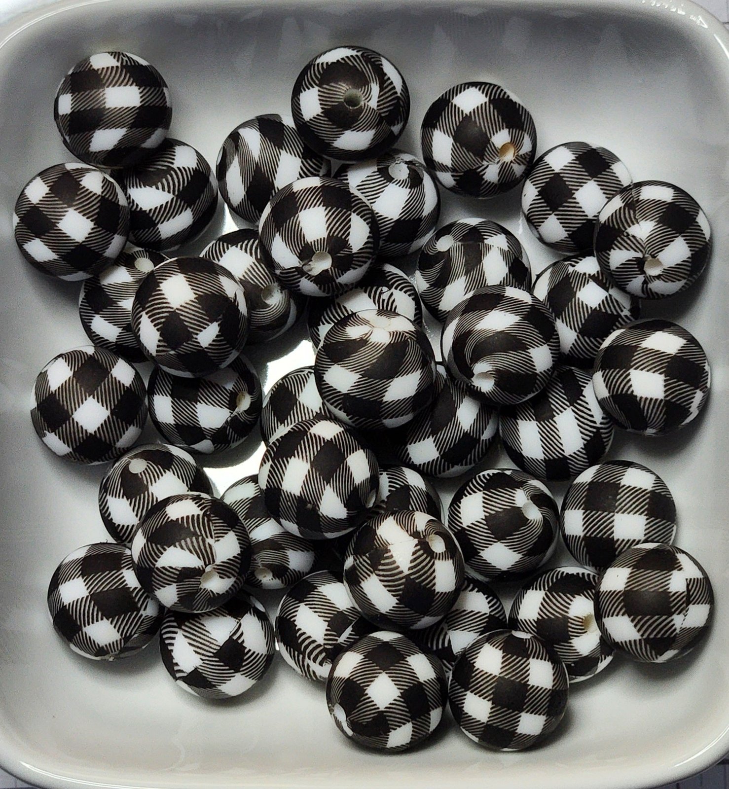 15 mm Printed Silicone Beads 10 pack, photo 3