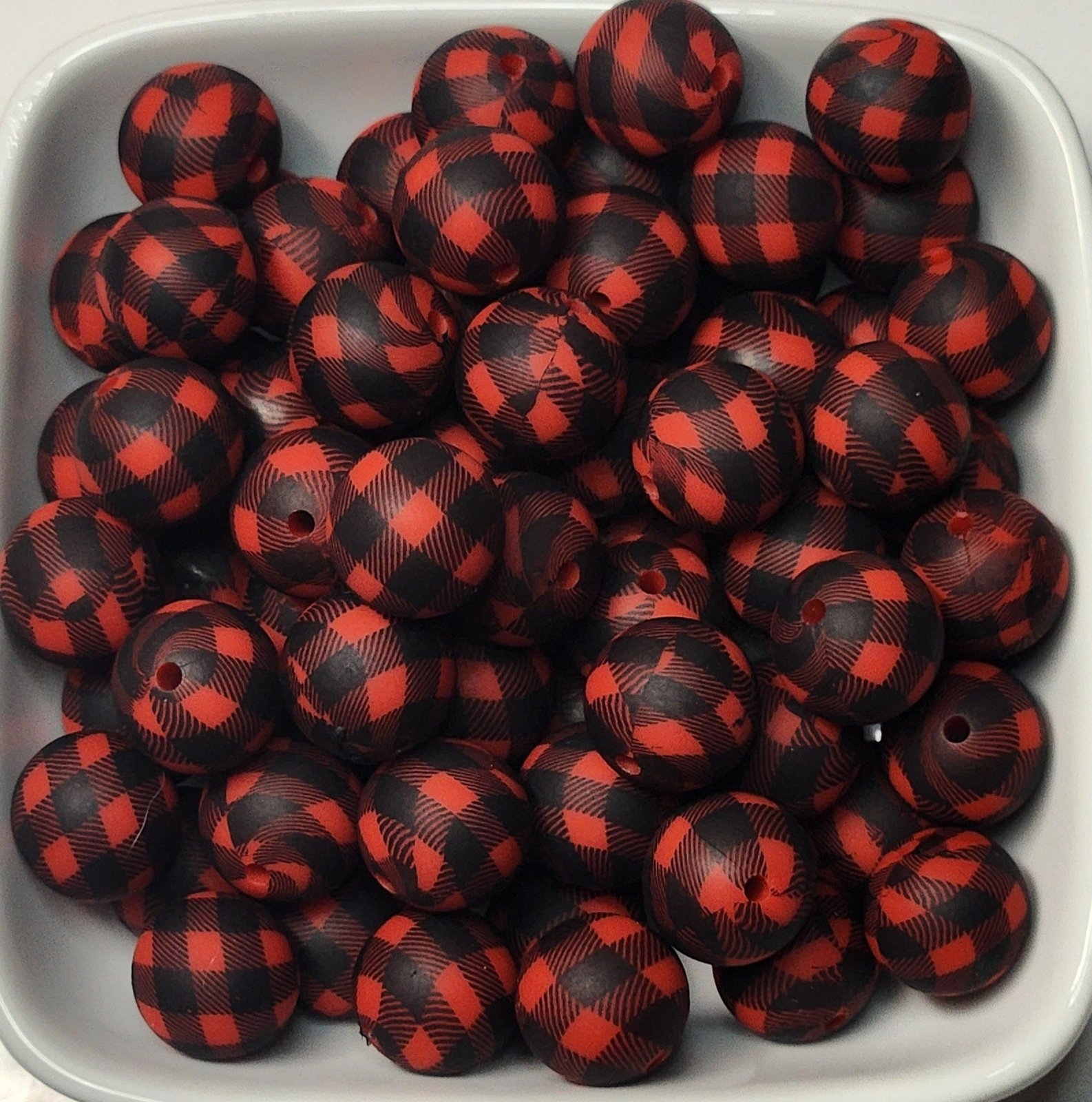 15 mm Printed Silicone Beads 10 pack, photo 4
