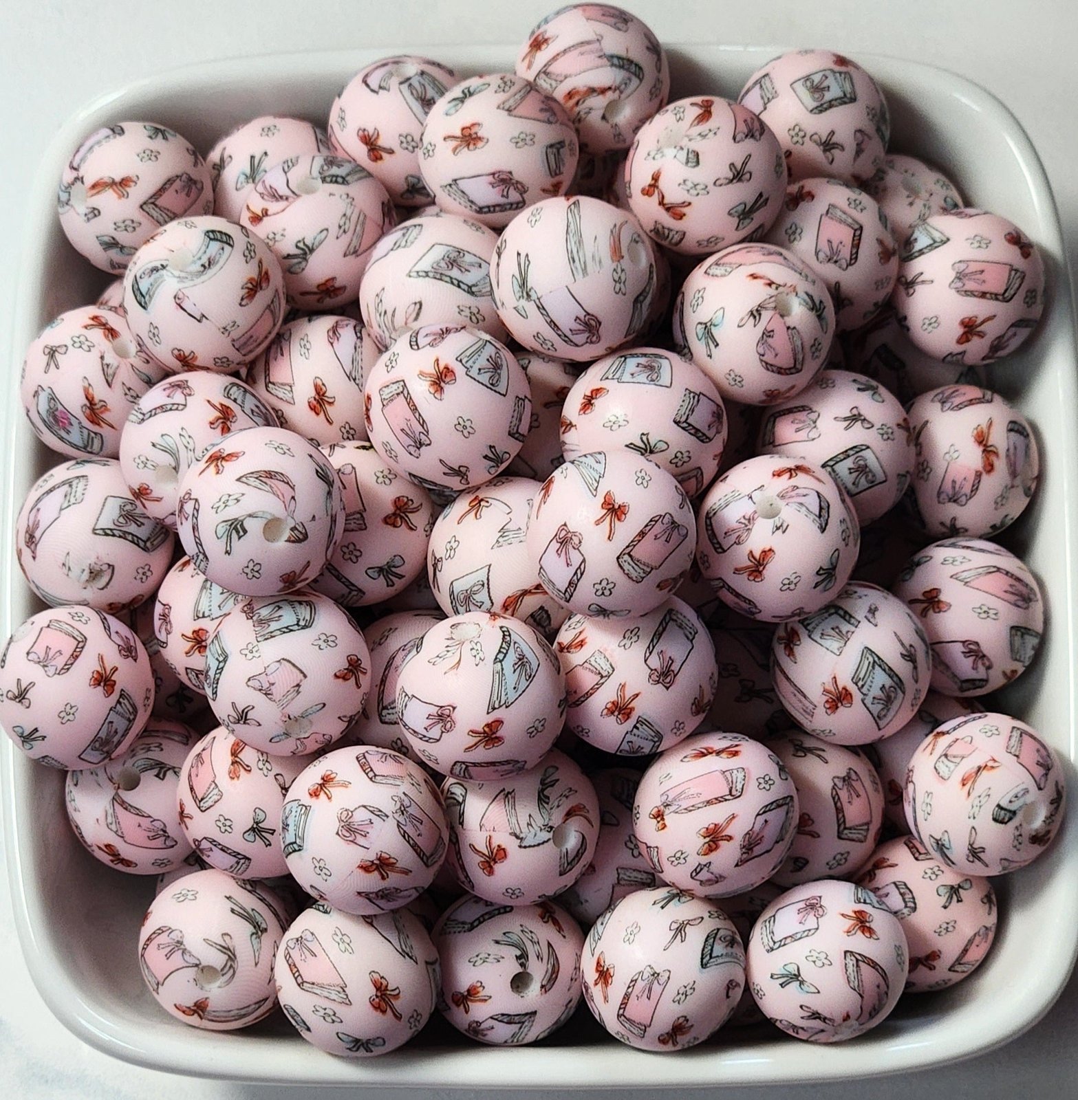 15 mm Printed Silicone Beads 10 pack, photo 8