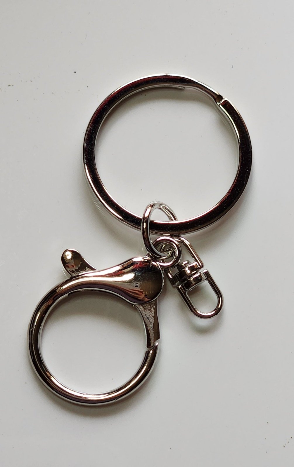 Silver keyring with lobster clasp, photo 2
