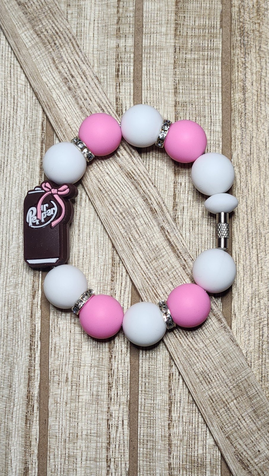 Pepper with Bow silicone beaded tumbler cup charm, photo 2